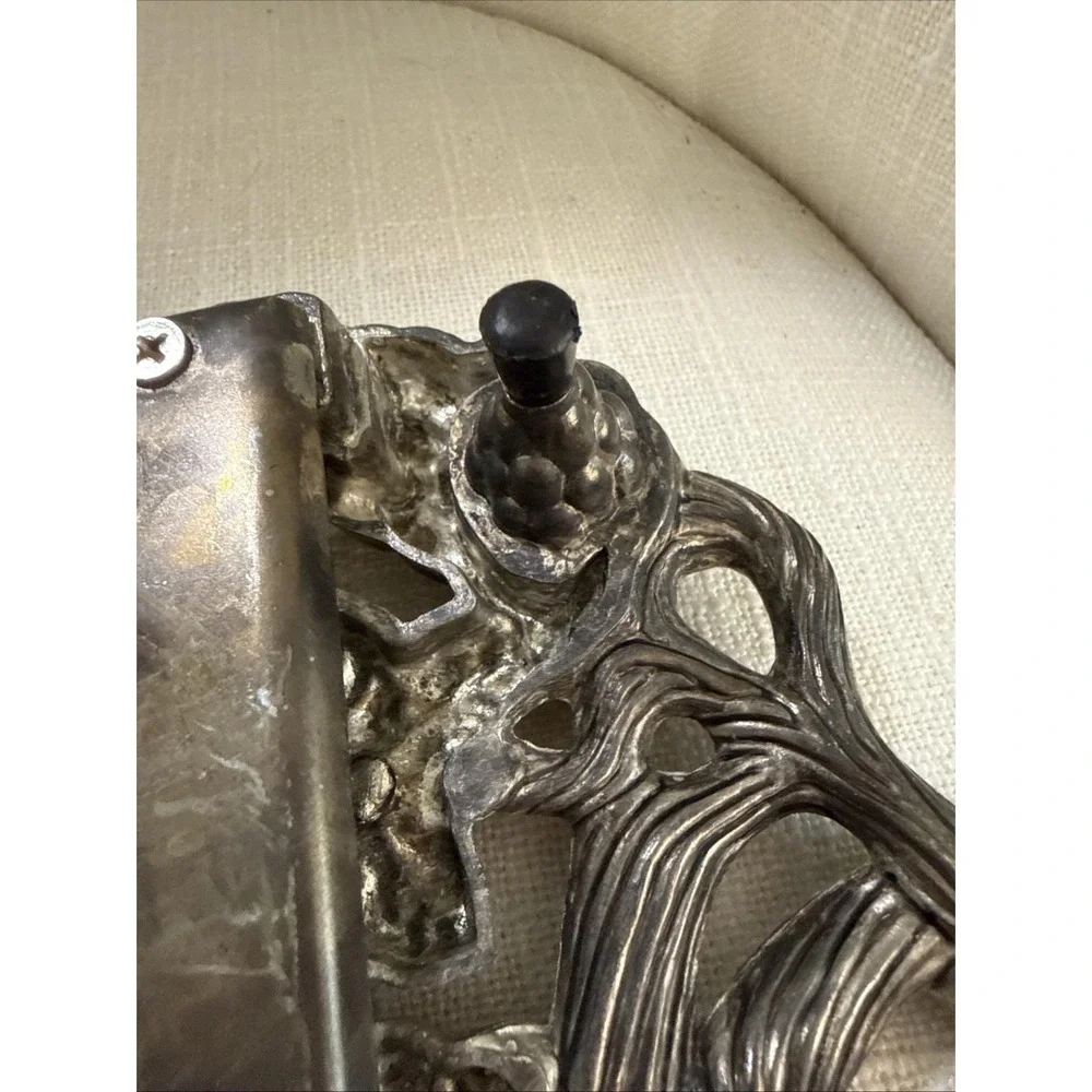 VTG‎ Grapevine Godinger Silver Art Co Green Marble Cheese Charcuterie Board 18